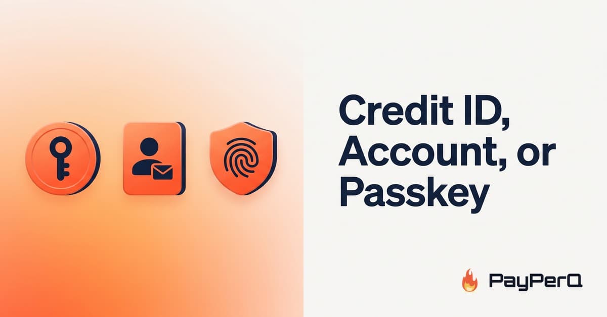 Credit ID, Account, or Passkey: Which PayPerQ Option Is Right for You?